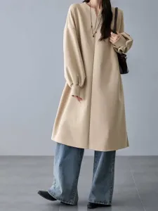 Платье-туника со сборками на рукавах, женское платье Doux Belle, цвет Beige