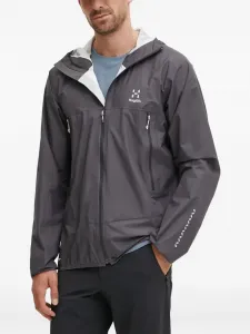 Куртка с капюшоном на молнии L.I.M Haglöfs, серый