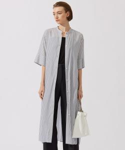 Платье из купро-газона в полоску