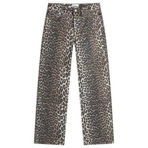 Джинсы Izey с леопардовым принтом Ganni, леопардовый принт