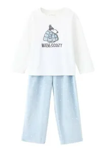 Длинная пижама с принтом tolder Mango Kids, Off White