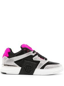 Philipp Plein кроссовки с кристаллами, черный