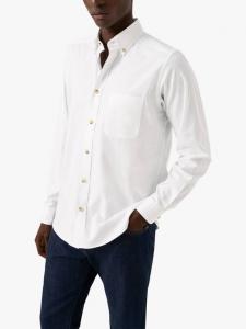 Хлопковая оксфордская рубашка Regular Fit Eton, White