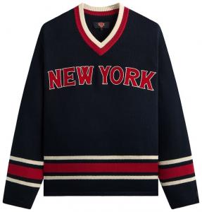 Вязаный свитер Kith For The New York Knicks Classic Beau Knit Sweater, черный