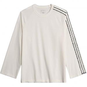 Y-3 Футболки Y 3, унисекс, белые, с круглым вырезом