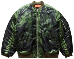 Куртка Jean Paul Gaultier Trompe L'Oeil Bomber Jacket 'Green', зеленый