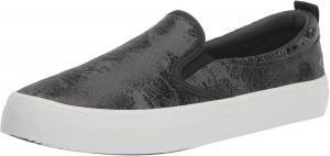 Женские кожаные кроссовки Sperry Crest с двойной вставкой, черный