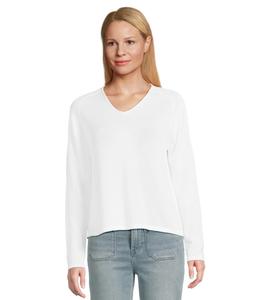 Свитер Eileen Fisher V-Neck Sweater, WhiteSee Less
