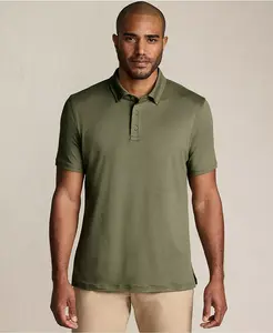Мужская поло с коротким рукавом для прохлады и комфорта Lands' End, зеленый