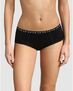 Моющиеся менструальные трусики Dim Protect с тяжелым течением и боксером Dim, черный