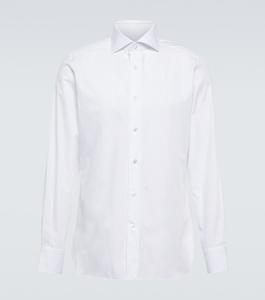 Рубашка Trofeo из хлопкового поплина Zegna, белый