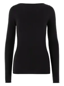 Топ в рубчик с открытой спиной Rick Owens, черный