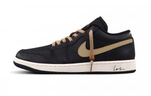 Jordan Кроссовки Air 1 Dark Brown Noble низкие винтажные баскетбольные мужские черно-коричневые устойчивые к истиранию