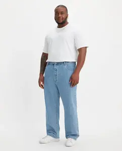 Мужские джинсы 501 Original Straight Cotton, большие размеры Levi's, светло-голубой