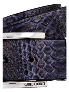 Ремень Carlo Colucci, темно-синий