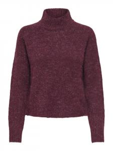 Свитер с бордовым баннером JDY