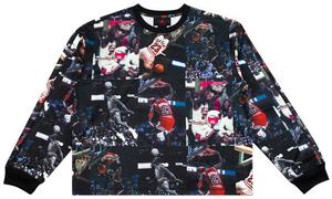 Футболка Air Jordan с круглым вырезом и принтом по всей поверхности, цвет, черный