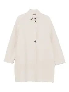 Пальто из натуральной шерсти с застежкой на пуговицы Harris Wharf London, нейтральный