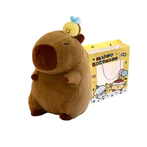 Плюшевая кукла Capybara Bee Collection высотой 35см/45см/55см CHONGRONGLIANYU