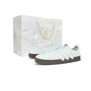 Adidas VL COURT 2.0 lifestyle blue soda амортизация, износостойкие низкие кроссовки для скейтбординга unisex синий белый
