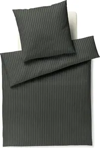 Комплект постельного белья Soft Stripes из мягкой фланели, цвет зеленый, размер 135х200+80х80 JOOP!