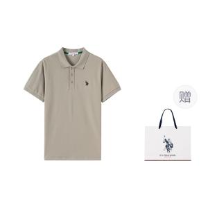 Мужские поло с коротким рукавом U.S. POLO ASSN., серо-зеленый