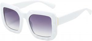 Винтажные роскошные солнцезащитные очки Y2K для женщин и мужчин, панк-стиль, популярные, для активного отдыха, защита от УФ-излучения UV400, модные, модель 5687 Melrose, White