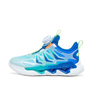 Кроссовки для бега для детей с противоскользящей подошвой, дышащие, легкие, с амортизацией BIG WASP, черный/зеленый