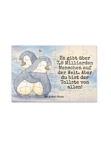 Mr. & Mrs. Panda Милые пингвины-пазлы с надписью белого цвета