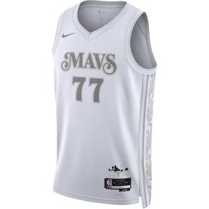 Футболка Luka Dončić Dallas Mavericks 2024/25 City Edition мужская Dri-FIT NBA Swingman Nike, белый