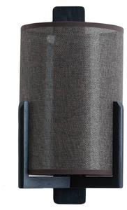 Настенный светильник Light & Living LITTO, черный - массив дерева - 18 x 36 x 22 см