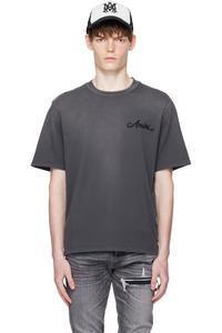 Футболка с нашивкой в виде банданы и принтом "Bleach" Amiri, черный