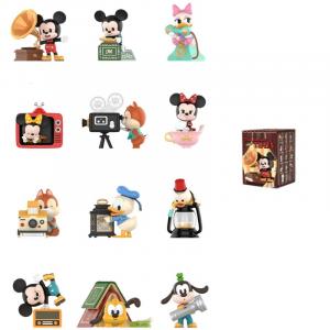 Мини Дисней Микки Маус Семья Винтажная Эра Мистери Бокс Один Мистери Бокс/Полный Бокс 12 шт POP MART