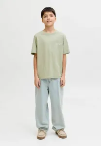 Футболка с вырезом и принтом jorcatskills Jack & Jones Junior, Seagrass