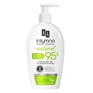 АА, Intymna Natural 95%, увлажняющий гель для интимной гигиены, 300 мл, AA