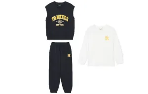 MLB KIDS Casual Sportswear 3 Pack Black+Black+White Kids