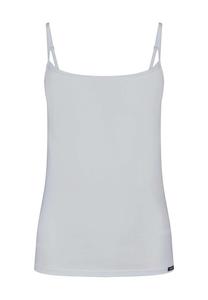 Регулируемый однотонный топ Essentials для женщин SKINY, белый