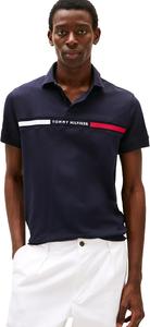 Мужские поло Tommy Hilfiger с коротким рукавом, классического кроя, с логотипом на груди, Desert Sky