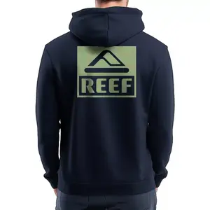 Мужской флисовый пуловер с капюшоном Reef, синий