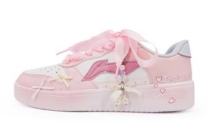 Женские скейтерские кроссовки Pontoon Boats Abrasion Resistant Lightweight Height Increasing Low top LINING, розовый