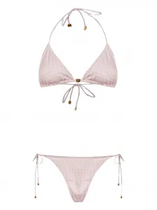 Бикини с монограммным принтом AMIRI, розовый