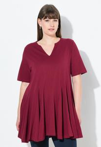 Футболка Ulla Popken TUNIC, Dark Cherry Red/Red