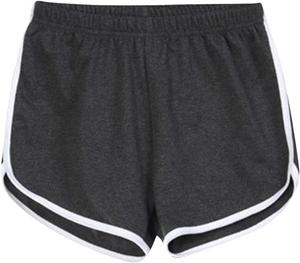 Женские спортивные шорты для йоги, хлопковые, повседневные, с эластичной талией и подолом «дельфин», для танцев, тренировок в спортзале, летняя пляжная одежда NATHGAM, Dark Gray