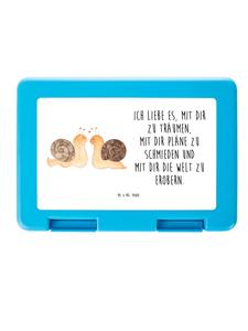 Mr. & Mrs. Panda Ланчбокс «Любовь к улиткам» с белой надписью