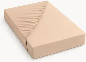 Простыня на резинке Mousseline - нежно-розовая HappyBed