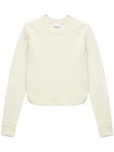 MARANT ÉTOILE джемпер в рубчик, нейтральный цвет