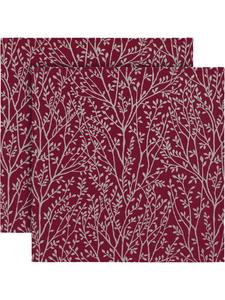 Erwin Müller Жаккардовые, хлопчатобумажные, тканые салфетки, комплект из 2 штук, цвет Малага, темно-красный