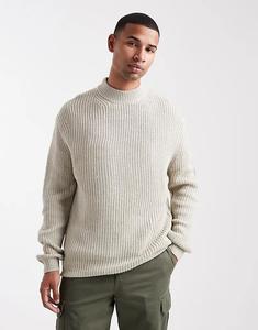 Джемпер Brave Soul с круглым вырезом в рубчик, цвет шалфейно-зеленый