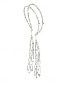 Ободок loretta с бисером Jennifer Behr, серебристый