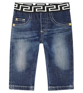 Джинсы baby greca Versace Kids, синий